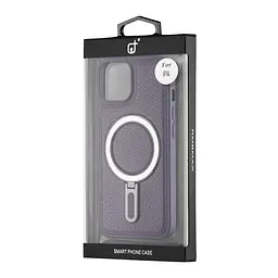 Чохол Jinduka Leather Ringo iPhone 14 Purple