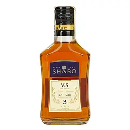 Бренді України Shabo VS 3 зірки, 40%, 0,25 л (423817)
