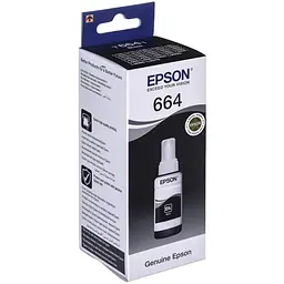 Контейнер з чорнилом Epson 664 black (70мл) L100/L200 (C13T66414A)