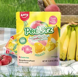 Желейні цукерки Amos Peelerz Assorted Fruit Peelable Gummy 350г - мініатюра 6