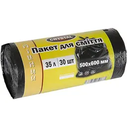 Пакети для сміття CRYSTAL 30шт 35л 35л