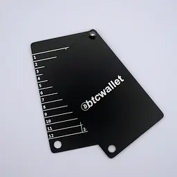 Металеві пластини Btcwallet Black Plate для зберігання сід-фрази, 2 штуки + кріпильний болт - мініатюра 7