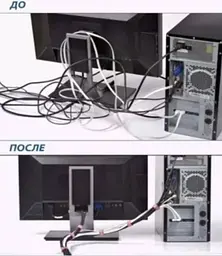 Організатор кабелю Beus стяжка липучка хомут для проводів 50 штук багаторазові Чорний - мініатюра 5