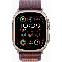 Смарт-годинник Apple Watch Ultra 2 GPS + Cellular 49mm Titanium Case with Indigo Alpine Loop-Large (MREW3) - мініатюра 3