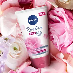 Гель скраб і маска для обличчя 3 в 1 Nivea Rose Care 3 в 1 150 мл - мініатюра 5