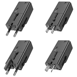 МЗП Hoco AC25 Mini PD30W (1USB-C) universal travel charger Black - мініатюра 2