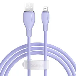 USB кабель Baseus Pudding Series Fast Charging Cable USB to iP 2.4A 1.2m фіолетовий P10355700511-00