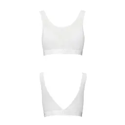 Топ з прозорою вставкою Passion PS002 TOP L, white - мініатюра 4