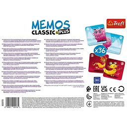 Настільна гра Trefl Memos Classic Plus Милі монстрики 36 карт (2273) - мініатюра 4