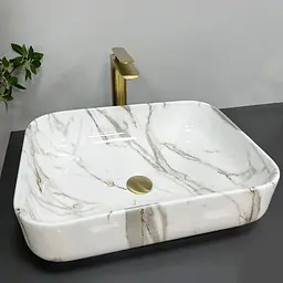 Умивальник VBI Palermo aiax glossY накладний VBI-012302, Мармур