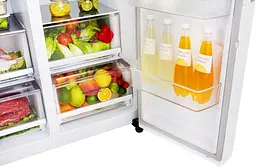 Холодильник SBS LG GC-B247SVDC 179х74х91см 2 двері холодильне відділення 406 л морозильне відділення 220 л A+ NF Білий (GC-B247SVDC) - мініатюра 9