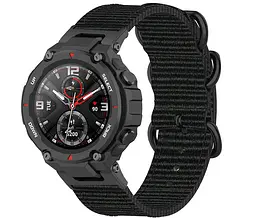 Нейлоновий ремінець Primo Traveller для годинника Xiaomi Amazfit T-Rex (A1918)/T-Rex Pro (A2013) Black - мініатюра 2