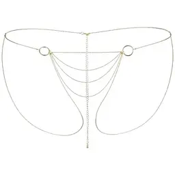 Ланцюжок-трусики Bijoux Indiscrets Magnifique Bikini Chain прикраса для тіла Gold