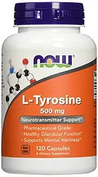Тирозин, L-Tyrosine, 500 мг, 120 капсул Now Foods vit0002004