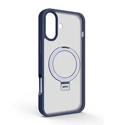 Чехол для Apple iPhone 16 Plus, Unit Stand, синий, MagSafe, противоударный защитный чехол-панель с подставкой, поддержкой магнитных держателей и беспроводной зарядки, защита всего корпуса, силикон + поликарбонат, ArmorStandart (ARM78730)