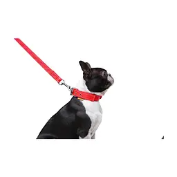 Повідець для собак Dog Extreme з нейлону подвійний Ш 20 мм Д 122 см червоний (42983) - мініатюра 7