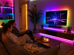 Гнучка світлодіодна стрічка RGB USB 15 м / Стрічка на USB на монітор, меблі + пульт / LED стрічка від павербанку - мініатюра 2