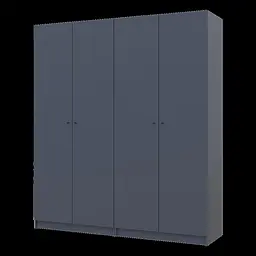 Шафа для одягу Doros Промо Антрацит 2+2 ДСП 180х48х204 (42005333) - мініатюра 1