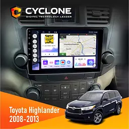 Штатна магнітола Toyota Highlander 2008-2013 Cyclone C10-011 4x64, DSP Cyclone (НФ-00005313)