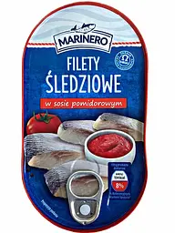 Філе оселедця Marinero в томатному соусі 170 г (5903895039047)