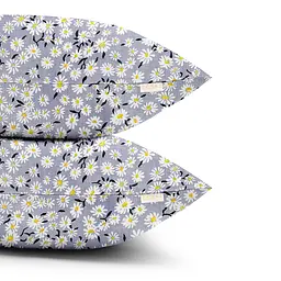 Набір наволочок Cosas Chamomile 40х60 см сірий (SetPillow_Daisy_40x60) - мініатюра 3