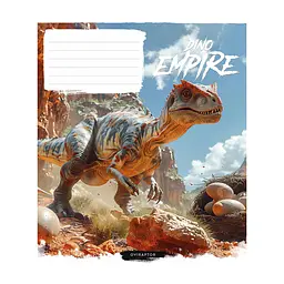 Зошит Школярик Dino empire 12 аркушів клітинка (012-3490K), в асортименті - мініатюра 2