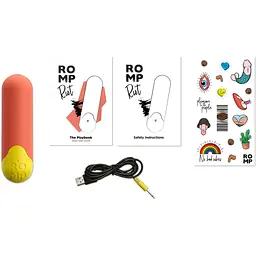 Потужна віброкуля Romp Riot Light Orange - мініатюра 5