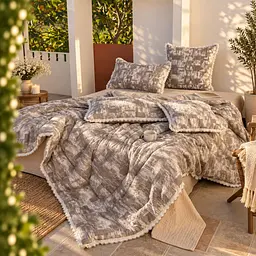 Постільна білизна полуторна з демісезонною ковдрою з мусліну Colorful Home Print 3 22106 150х210 см