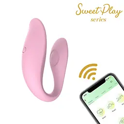 Вібратор для пар Erospace Sweet Play A7 9.8 см рожевий - мініатюра 2