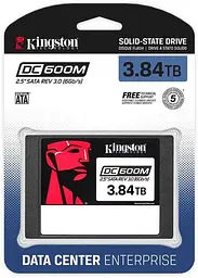 Накопитель SSD Kingston DC600M 3840GB 2.5" SATA 3 TLC SEDC600M/3840G - мініатюра 2