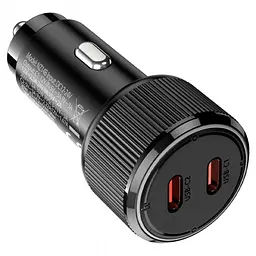 Автомобільний зарядний пристрій 50 W, PD20W+QC, HOCO NZ14B Guerrero/ACTAB адаптер з підсвіткою - мініатюра 3