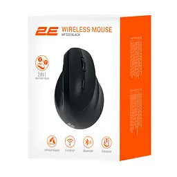 Мишка 2E MF325 Silent Wireless/Bluetooth Black (2E-MF325WBK) - мініатюра 9