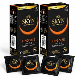 Презервативи Skyn Large безлатексні 24 шт — збільшений розмір, поліізопрен, комфорт та природні відчуття