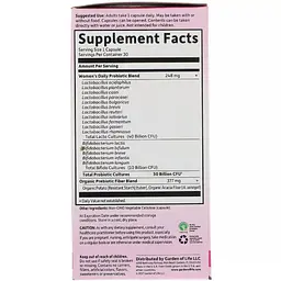 Пробіотики для жінок Garden of Life Once Daily Dr. Formulated Probiotics 30 вегетаріанських капсул - мініатюра 2