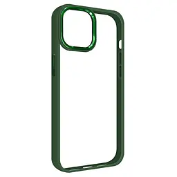 Чехол для Apple iPhone 14, UNIT2, зеленый, ударопрочный, прозрачный противоударный чехол-накладка из TPU и поликарбоната (PC), с защитными бортиками, защита всего корпуса от ударов и царапин, ArmorStandart (ARM69940)