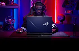 Ноутбук ASUS ROG Strix SCAR 17 X3D G733PZV-LL098X 17.3' WQHD IPS, AMD R9-7945HX3D, 32GB, F1TB, NVD4080-12, Win11P, Чорний (90NR0DC4-M007S0) - мініатюра 2