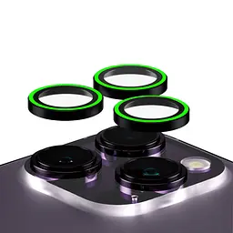 Протиударне захисне скло AR для камери Apple iPhone 15 Pro/15 Pro Max green , захист лінз від подряпин та ударів, лінзи на камеру з рамкою, ArmorStandart (ARM76128)