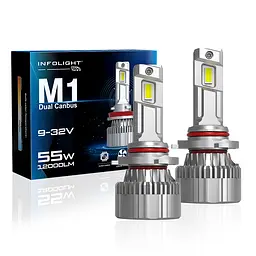 Комплект світлодіодних ламп Infolight M1 Dual Canbus 9005 55W