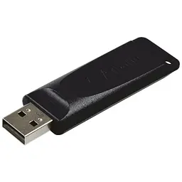 Флеш-накопичувач Verbatim USB флеш накопичувач 64GB Slider Black USB 2.0 (98698) - мініатюра 4