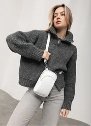 Жіноча сумка Sambag Modena біла 19 х 11 х 3 см (96193008) - мініатюра 2