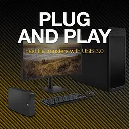 Зовнішній жорсткий диск 3.5 24TB Expansion Desktop Seagate (STKP24000400) - мініатюра 7