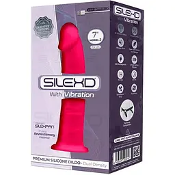 Фалоімітатор з вібрацією SilexD Henry Vibro Pink (MODEL 2 Size 7in) - мініатюра 3