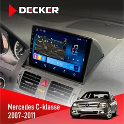 Штатна магнітола Mercedes-Benz C-Class (W204) 2007-2011 Decker D9-008 8x128 DSP 4G Decker (НФ-00003702)