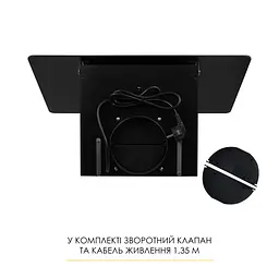 Витяжка декоративна похила WEILOR AURA WDS 63 BLACK - мініатюра 10