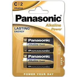 Батарейка Panasonic LR14REB/2BP ALKALINE POWER лужна C (LR14) блістер 2 шт.