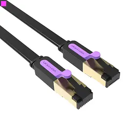 Патч-корд Vention CAT7 SSTP Ethernet, 5 m, Чорний (ICDBJ) - мініатюра 2