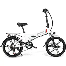 Електровелосипед Samebike 20LVXD30-II White [123388] - мініатюра 3