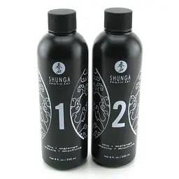 Гель для масажу Nuru Shunga Oriental Body-to-Body Melon Mango плюс простирадло, 450 мл (2 x 225 мл) - мініатюра 2