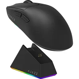 Миша бездротова AJ139 V2 MC, Black, Bluetooth / 2.4GHz / Type-C, оптична Ajazz teh0028175 - мініатюра 2