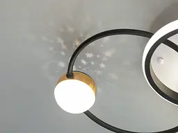 Люстра стельова LED Diasha MX2987-3S WH+BK, 45Вт, білий+чорний, сучасний стиль для вітальні, спальні, коридору - мініатюра 5